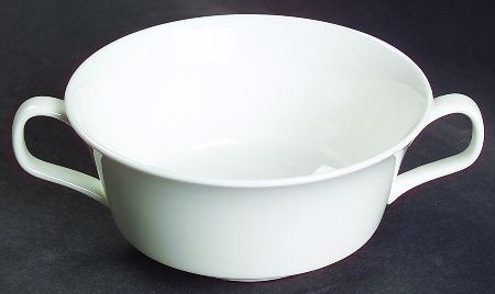 White Monarch Flat Cream Soup Bowl