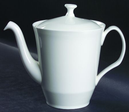 White Monarch Coffee Pot & Lid