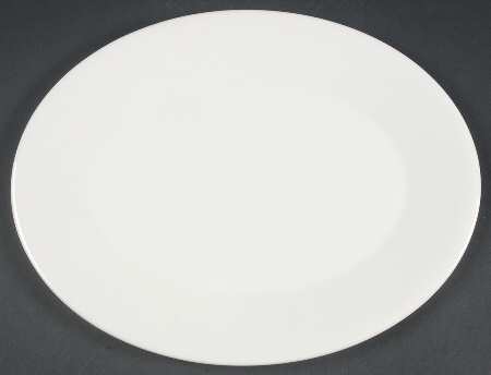 White Monarch 12" Oval Serving Platter