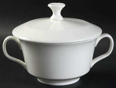 White Monarch Sugar Bowl & Lid