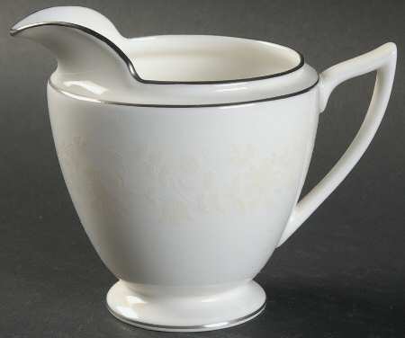 White Paisley Creamer