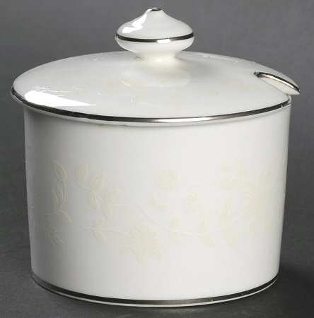 White Paisley Jam/Jelly & Lid