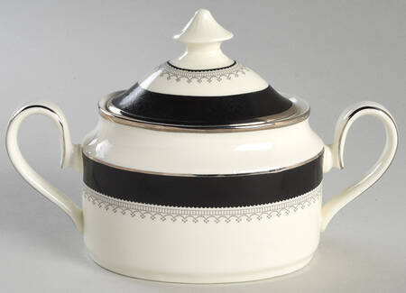 Wilmington (Black Band) Sugar Bowl & Lid
