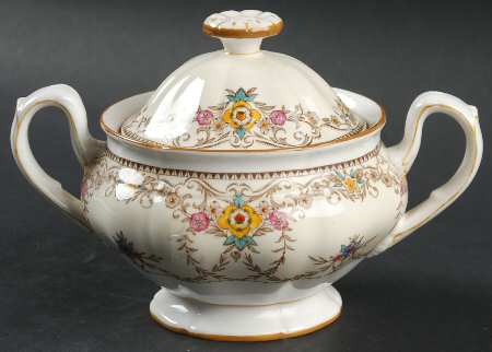 Wilmington Orange Sugar Bowl & Lid