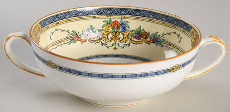 Windsor Blue Flat Cream Soup Bowl