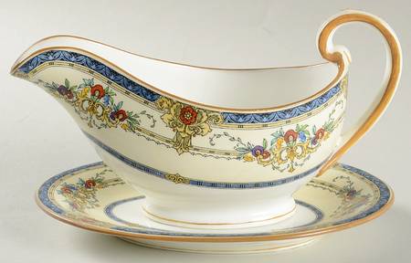 Windsor Blue Gravy Boat & Underplate