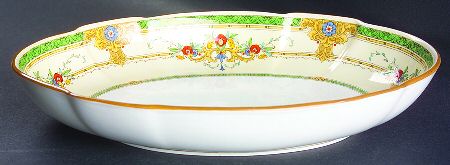 Windsor Green 10" Oval Vegetable Bowl