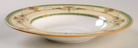 Windsor Green Large Rim Soup Bowl