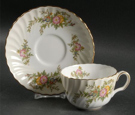 York Flat Cup & Saucer Set