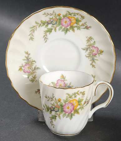 York Flat Demitasse Cup & Saucer Set