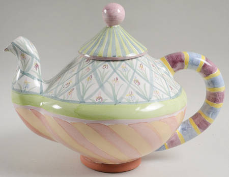 Bearded Iris Teapot & Lid