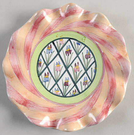 Bearded Iris Bread & Butter Plate