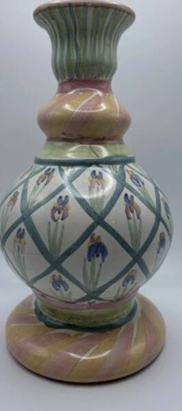 Bearded Iris 7" Vase