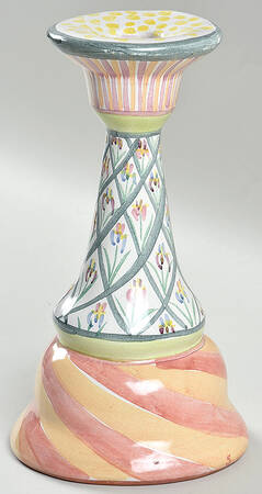Bearded Iris 7" Candlestick