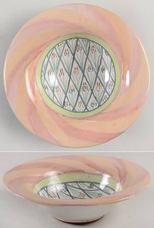 Bearded Iris Rim Cereal Bowl