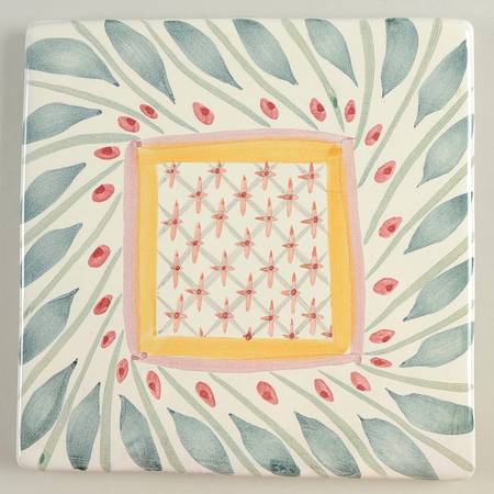 Brighton Pavillon 8" Square Trivet-Cork Back