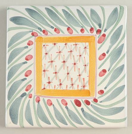 Brighton Pavillon 6" Square Cork Back Trivet