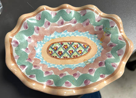 Heather 6" Oval Fluted Dish