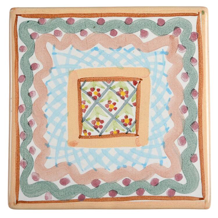 Heather 6" Square Cork Back Trivet
