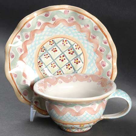 Heather Flat Cup & Saucer Set