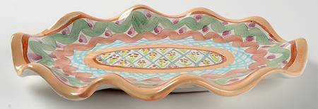 Heather 9" Oval Fluted Dish