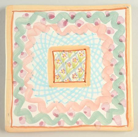 Heather 8" Square Trivet-Cork Back