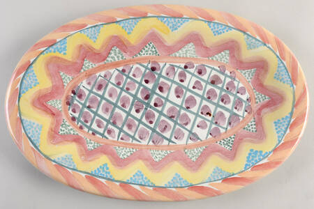 Keukenhof 16" Oval Serving Platter