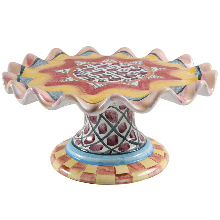 Keukenhof Footed Cake Plate