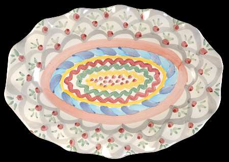 Stoke Gabriel 12" Oval Serving Platter