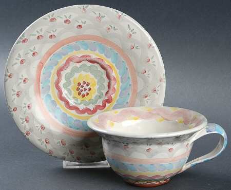 Stoke Gabriel Flat Cup & Saucer Set