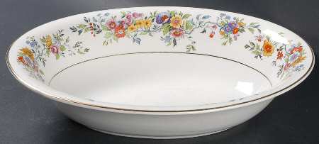 Adoration 9" Oval Vegetable Bowl