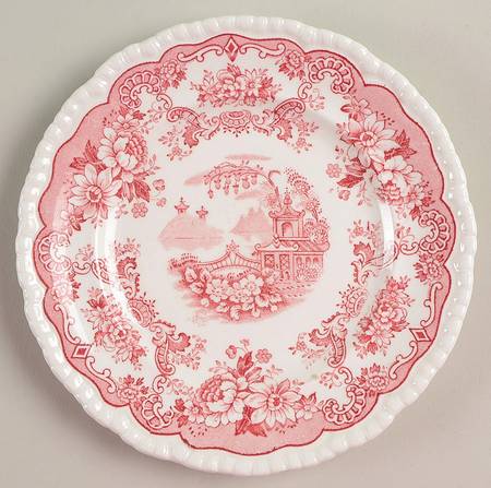Bombay Red (Scalloped) Bread & Butter Plate