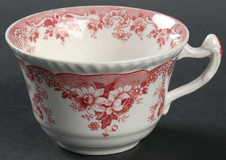 Bombay Red (Scalloped) Flat Cup