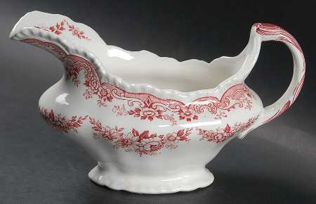 Bombay Red (Scalloped) Gravy Boat