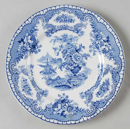 Bombay Blue (Smooth) Salad Plate