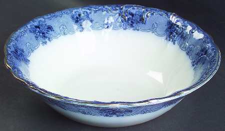 Gem (Flow Blue) 9" Round Vegetable Bowl