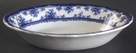Hamilton Blue 9" Oval Vegetable Bowl