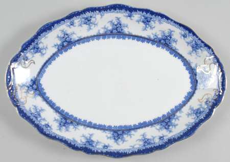 Hamilton Blue 10" Oval Serving Platter