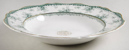 Hamilton Green Large Rim Soup Bowl