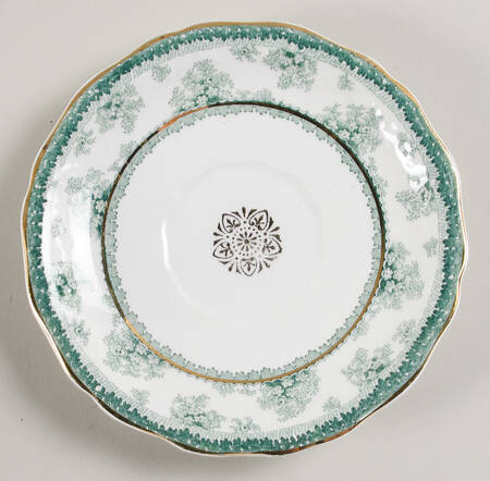 Hamilton Green Saucer for Flat Cup