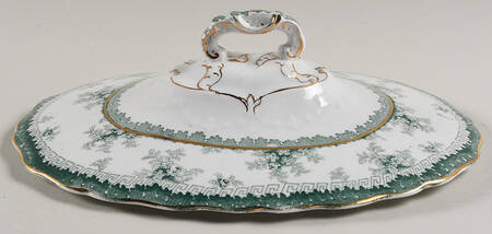 Hamilton Green Lid for Oval Vegetable