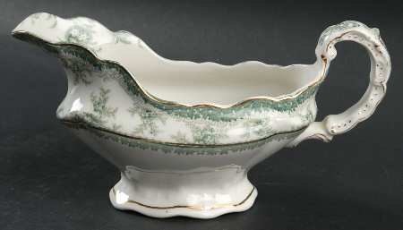 Hamilton Green Gravy Boat by John Maddock & Sons