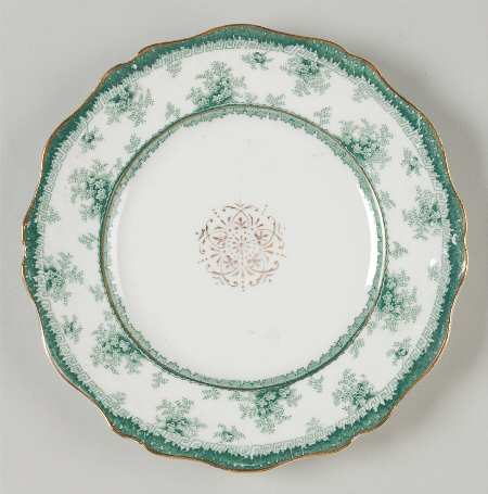 Hamilton Green Dessert/Pie Plate by John Maddock & Sons