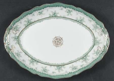Hamilton Green 12" Oval Serving Platter