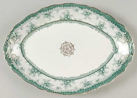 Hamilton Green 11" Oval Serving Platter