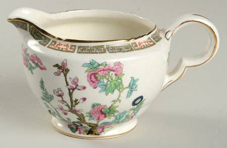 Indian Tree (Gold Trim, Semiscalloped) Creamer