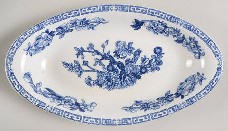 Indian Tree Blue Underplate for Gravy Boat