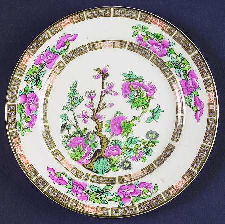 Indian Tree (Green Trim) Bread & Butter Plate by John Maddock & Sons