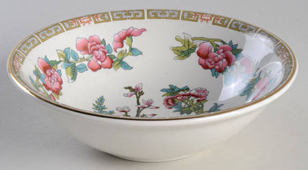 Indian Tree (Smooth, Gold Trim) Coupe Cereal Bowl