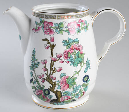 Indian Tree (Smooth, Gold Trim) Coffee Pot No Lid